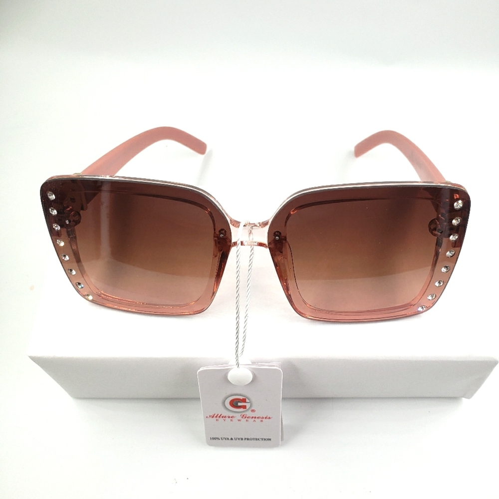 Women's rhinestone embellished sunglasses.